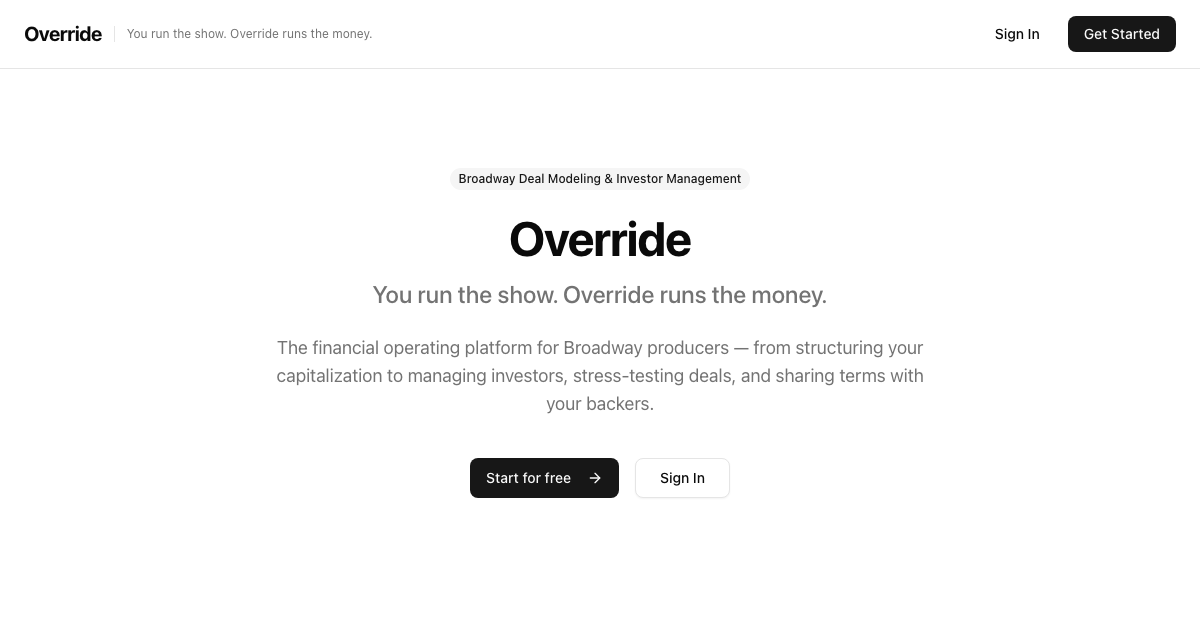 Override